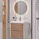 Velvex Тумба с раковиной Gesso 600-0-2 подвесная белая матовая/дуб сонома – картинка-24